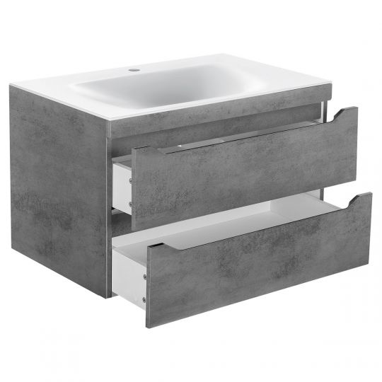 Тумба под раковину Vincea Fine F800 VMC-2F800GW 80Х46 с ящиком схема 9