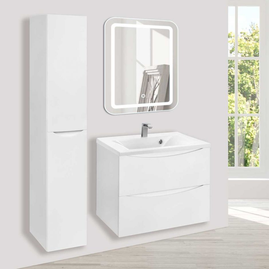 Изображение Тумба под раковину Vincea Mia MA650 VMC-2MA650GW 64Х44 с ящиком