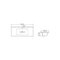 Раковина Vincea MC000S1 VBS-13990S1 накладная схема 2