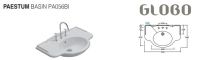 Раковины Globo Paestum PA056.BI*1 62Х54 схема 2