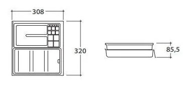 Внутренние принадлежности для шкафа Globo Bob OP001CAR 32 см ФОТО