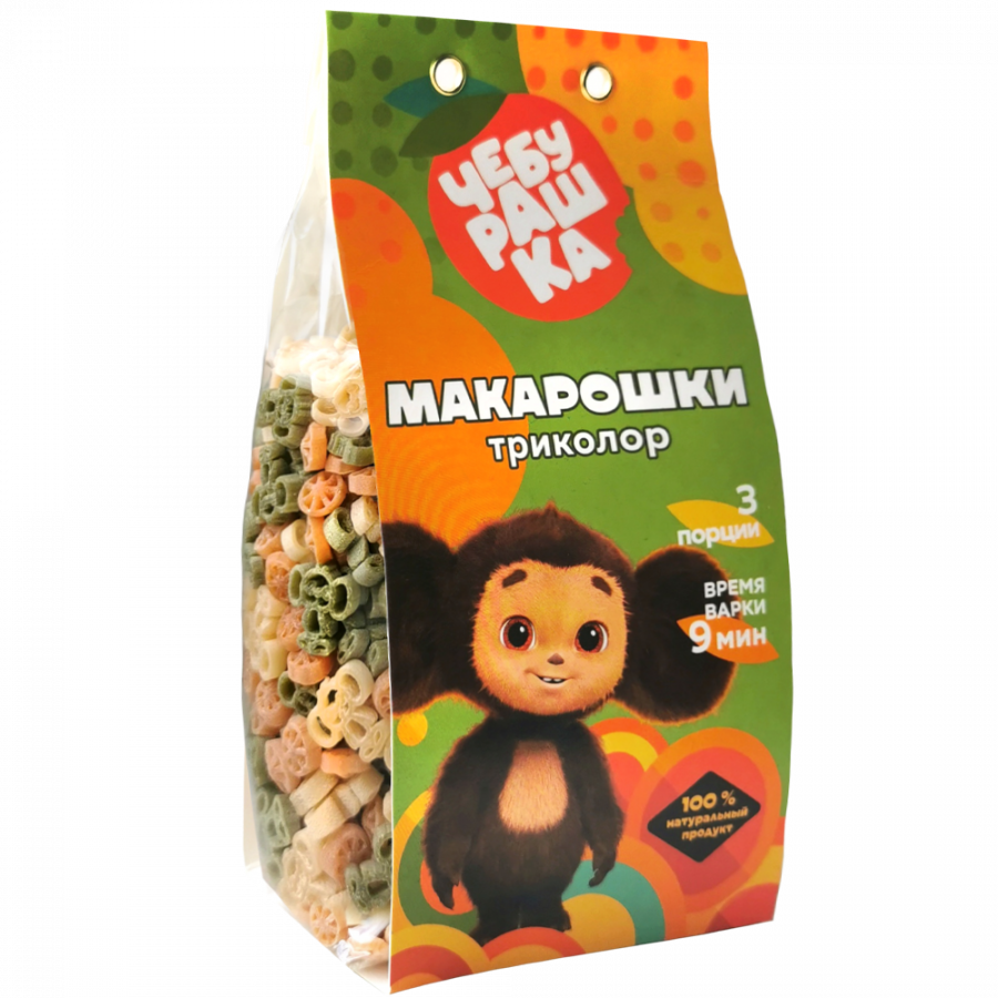 ГУРМАЙОР Чебурашка Макарошки Триколор 250г