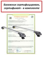 Багажник на крышу Volkswagen Tiguan, Turtle Air 1, аэродинамические дуги на рейлинги (серебристый цвет)