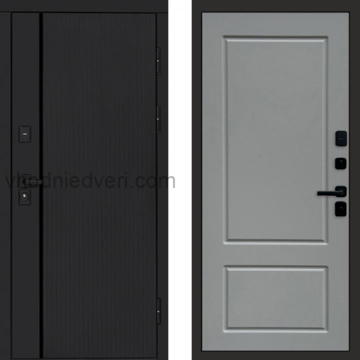 Входная дверь Termo-door Урбан Black - Марсель Грей софт