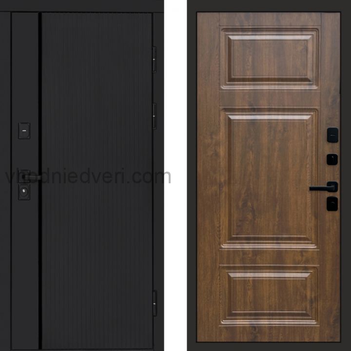 Входная дверь Termo-door Урбан Black - Лион Дуб