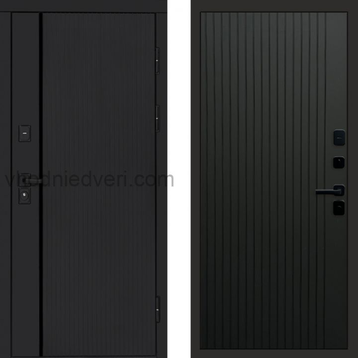 Входная дверь Termo-door Урбан Black - FLAT Черный кварц
