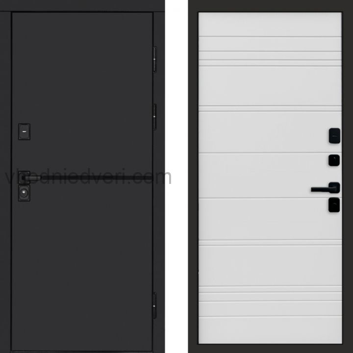 Входная дверь Termo-door Тренд Black - White Line