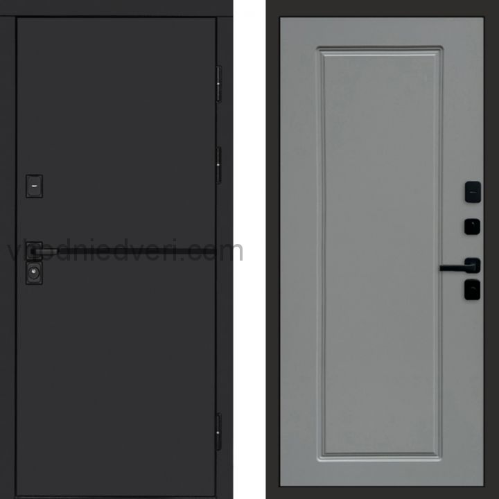 Входная дверь Termo-door Тренд Black - Гранд Грей софт