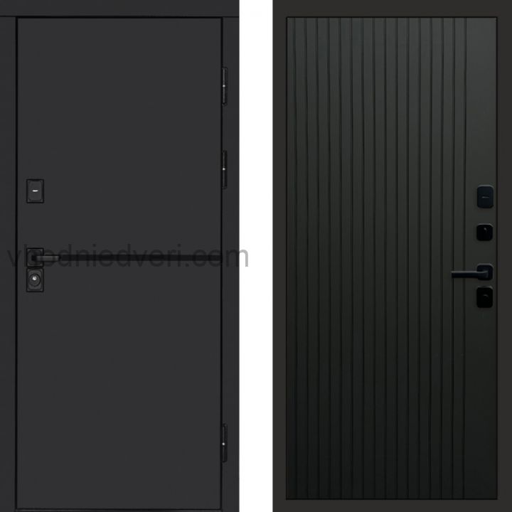 Входная дверь Termo-door Тренд Black - FLAT Черный кварц