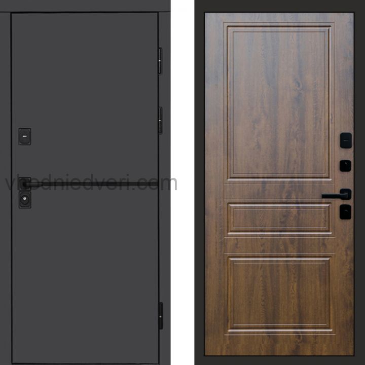 Входная дверь Termo-door Тренд Графит - Классика Дуб