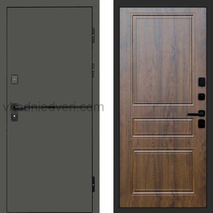 Входная дверь Termo-door Тренд Грин - Классика Дуб