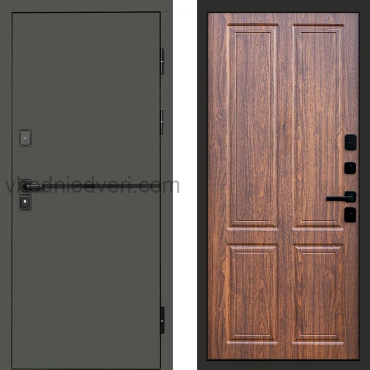 Входная дверь Termo-door Тренд Грин - Орех стандарт