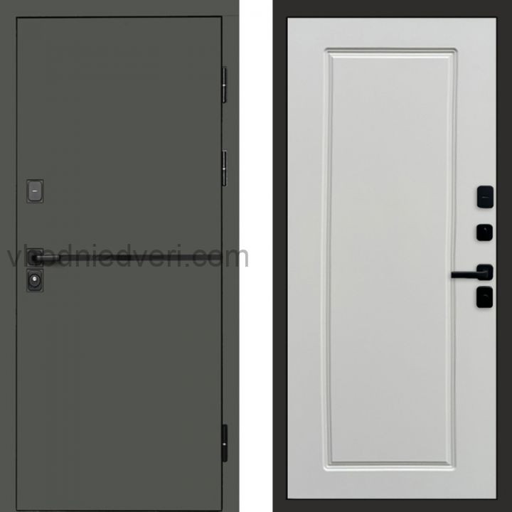 Входная дверь Termo-door Тренд Грин - Гранд Слоновая кость