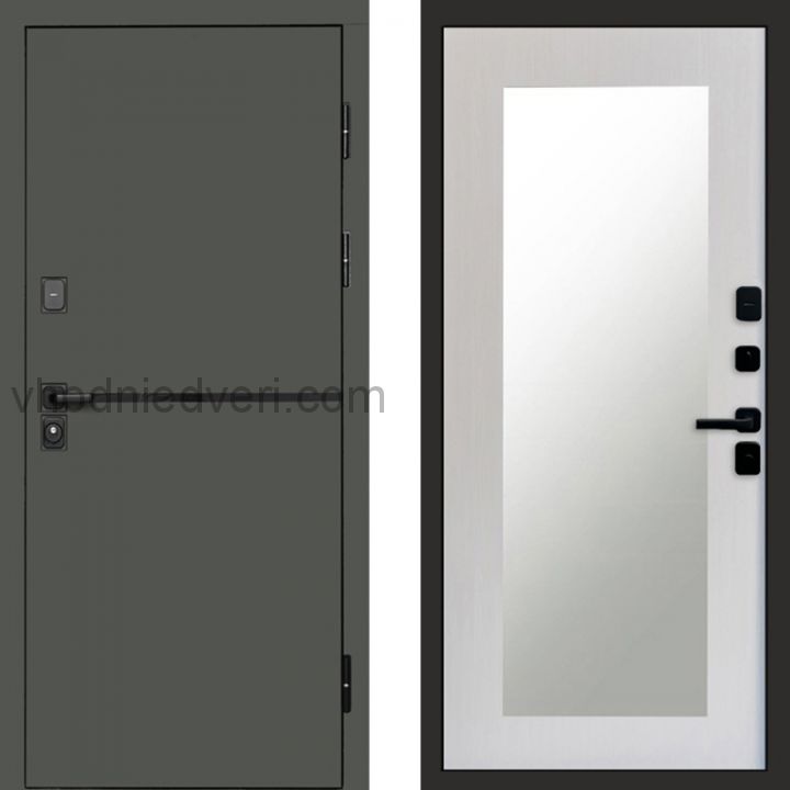 Входная дверь Termo-door Тренд Грин - Зеркало триумф Лиственница