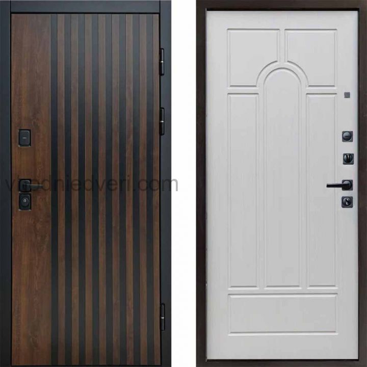 Входная дверь Termo-door Кантри - Арка Лиственница