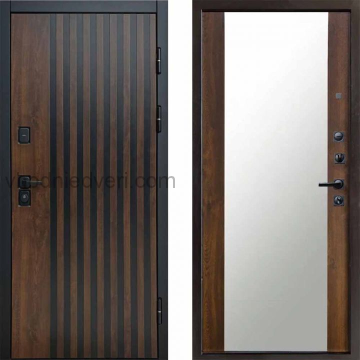 Входная дверь Termo-door Кантри - Зеркало Дуб
