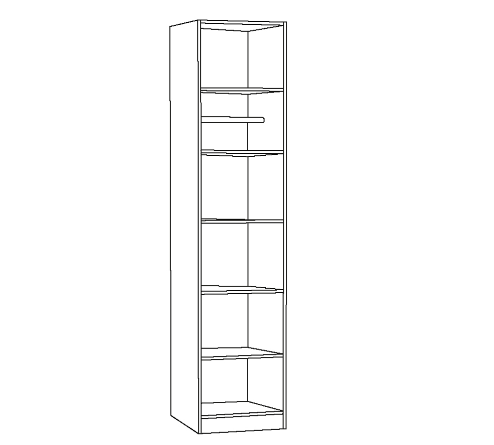 Ливерпуль Шкаф Пенал спальня