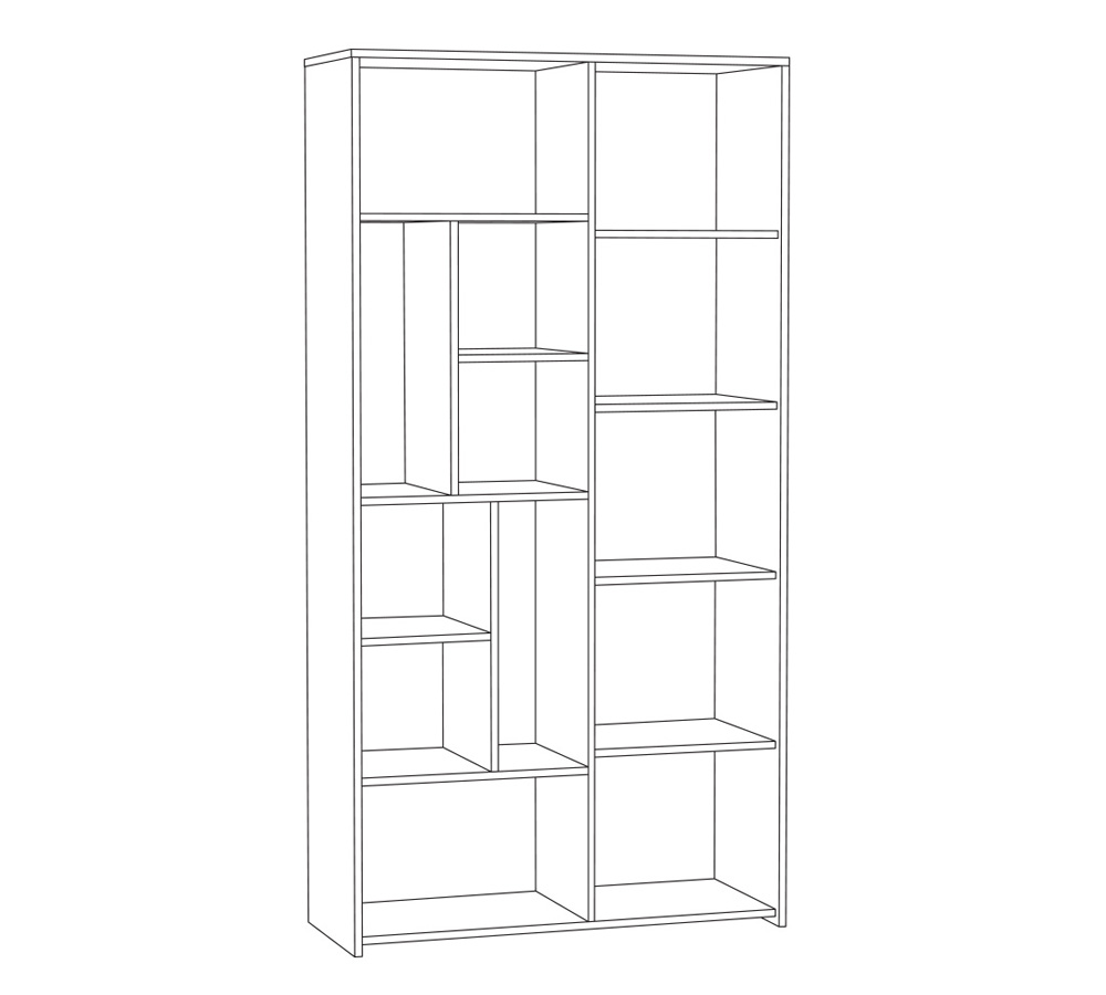 Трувор шкаф-стеллаж 13.206 Дуб Гранж Песочный/Интра