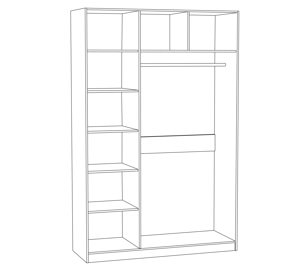 Ливерпуль Шкаф 3х ств