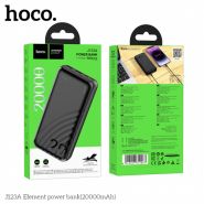 Акк.вншн.HOCO J123A,20000mAh, 2USB, дисплей, черн.