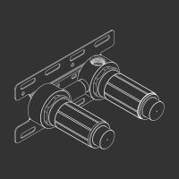 Однорычажный смеситель для душа Cea Design GASTONE GAS 19 схема 2
