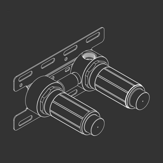 Однорычажный смеситель для душа Cea Design GASTONE GAS 19 схема 2