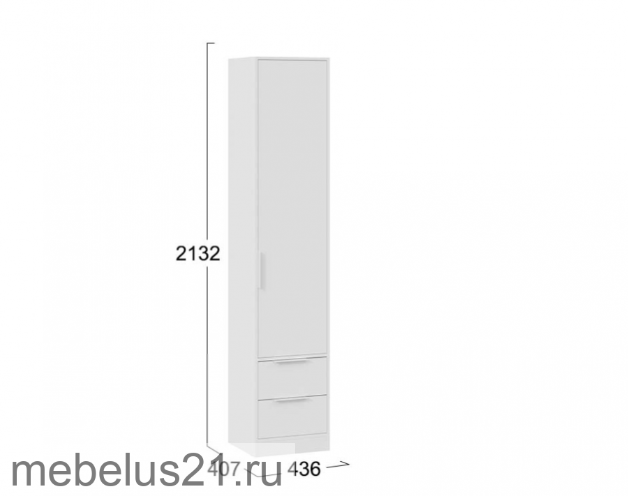 Шкаф для белья Марли Белый