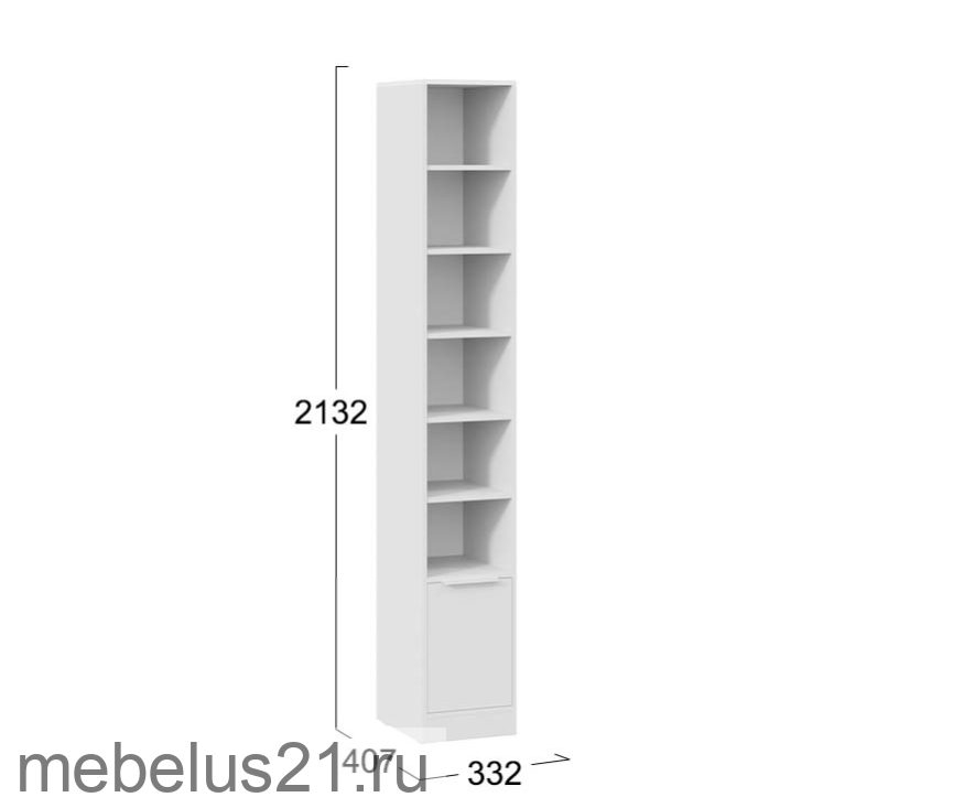 Стеллаж Марли Белый