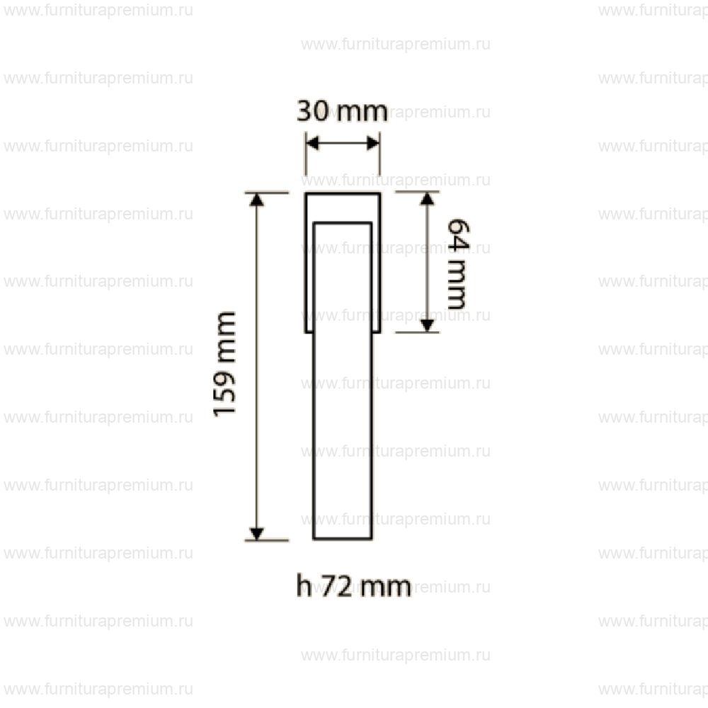 Оконная ручка Linea Cali Turbo Zincral 470 DK