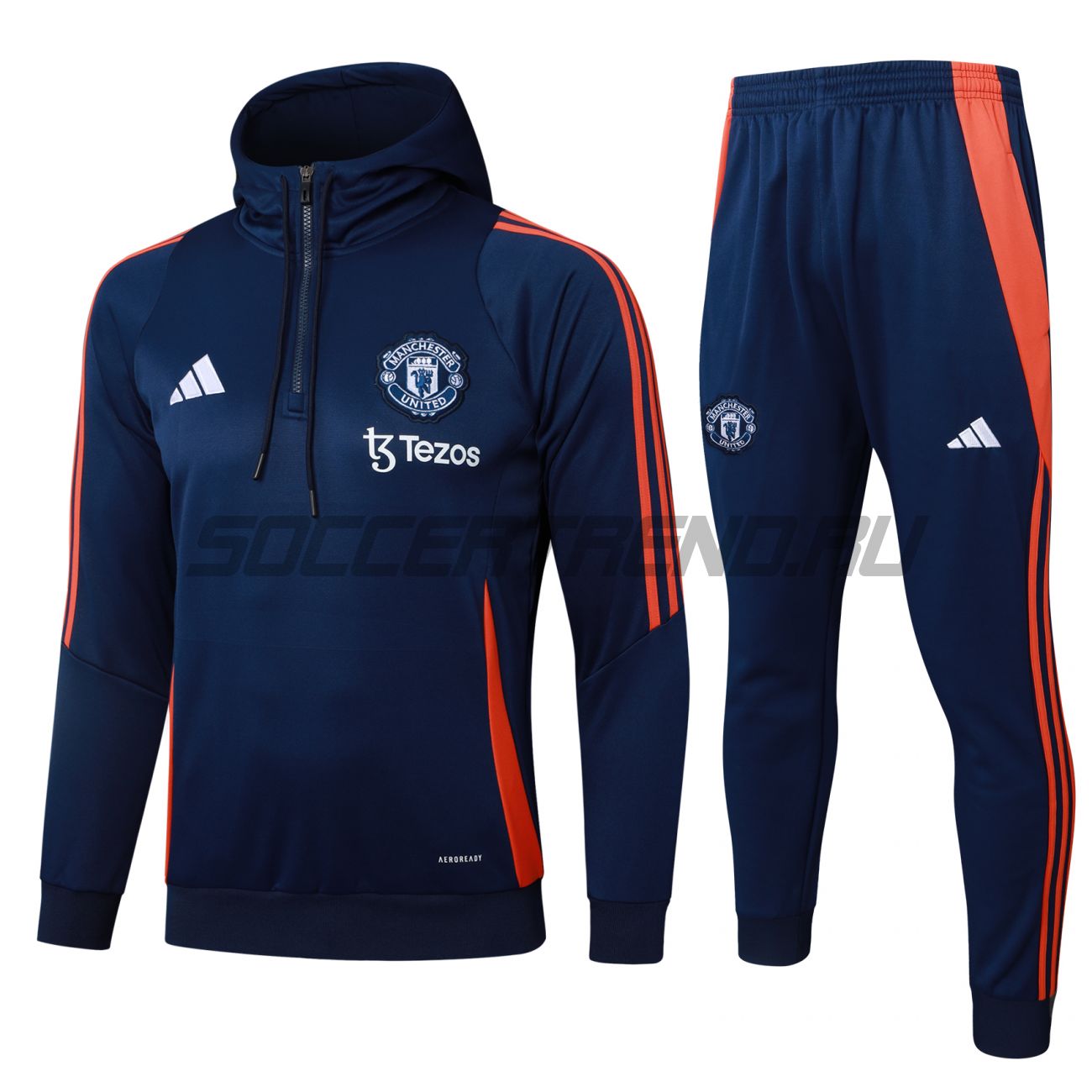 Детский тренировочный костюм с капюшоном Manchester United 24/25