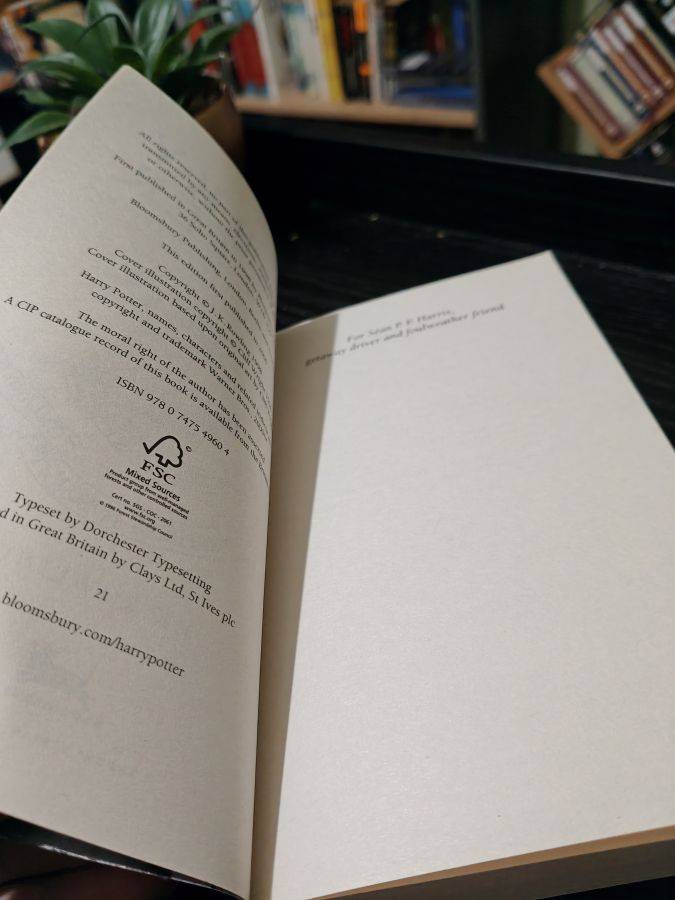 Harry Potter and the chamber of secrets британское издание тираж 21