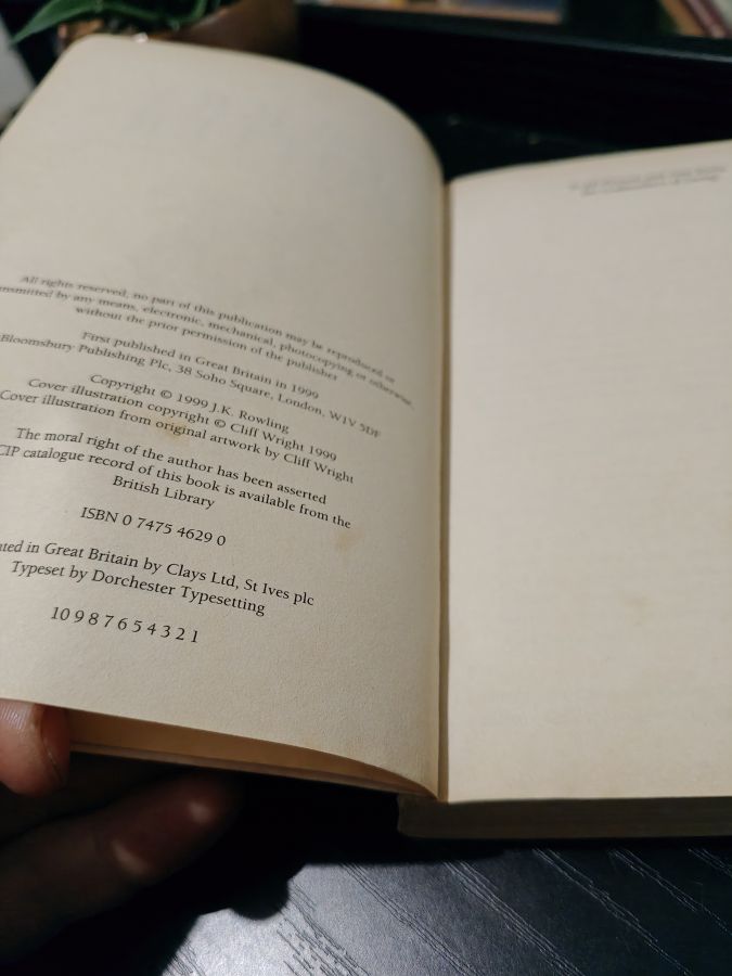 Harry Potter and the prisoner of Azkaban британское издание первый тираж