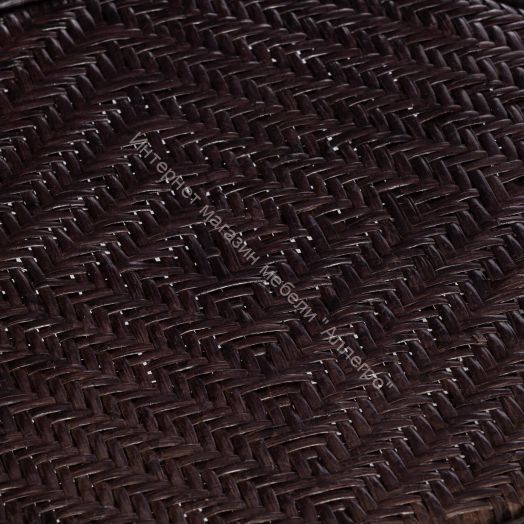 Комплект "PELANGI" 02/15 (стол со стеклом + 4 кресла) с подушками, ротанг, walnut (грецкий орех)