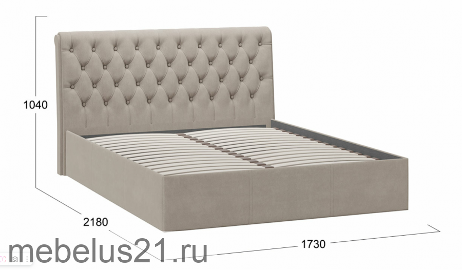 Кровать без ПМ «Скарлет» Тип 1 (без подъемного механизма)