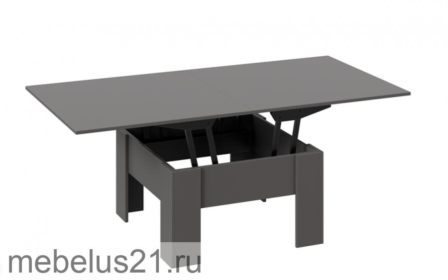 Стол журнальный тип 10 Графит Серый