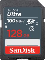 Карта памяти 128Gb SD SanDisk Ultra (SDSDUNR-128G-GN3IN)