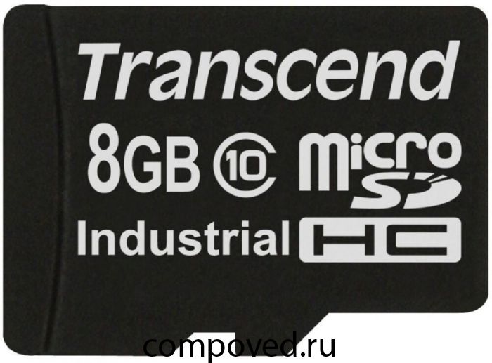 Карта памяти 8Gb MicroSD Transcend Industrial (TS8GUSDC10I) OEM