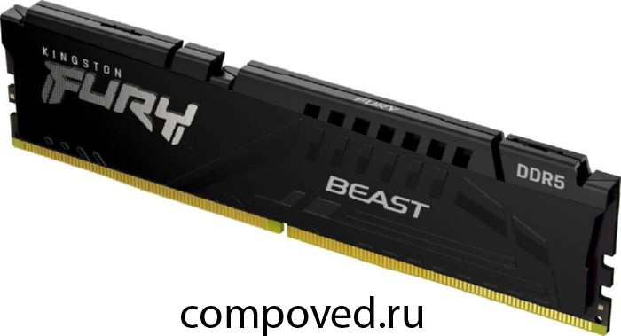 Оперативная память 16Gb DDR5 5600MHz Kingston Fury Beast (KF556C40BB-16) RTL