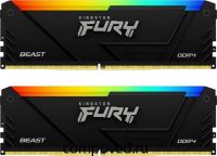 Оперативная память 16Gb DDR4 3600MHz Kingston Fury Beast RGB (KF436C17BB2AK2/16) (2x8Gb KIT)