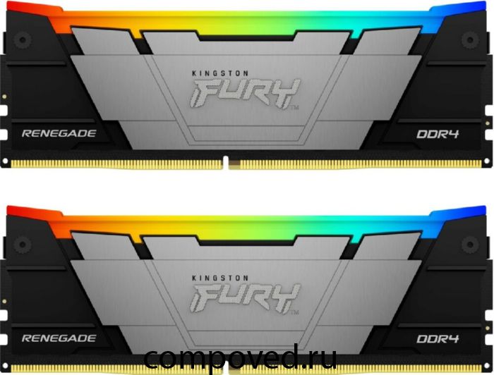 Оперативная память 16Gb DDR4 3200MHz Kingston Fury Renegade RGB (KF432C16RB2AK2/16) (2x8Gb KIT)