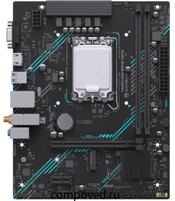 Материнская плата Maxsun H610M 666 WIFI6 ARGB