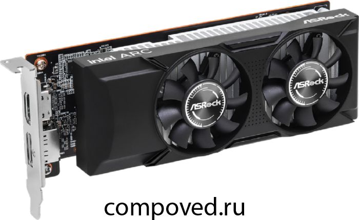 Видеокарта Intel Arc A380 ASRock Low Profile 6Gb (A380 LP 6G)