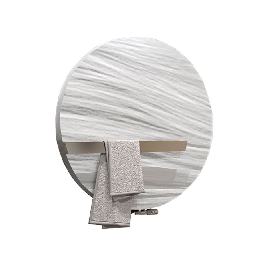 Водяной дизайн-радиатор Varmann Mercury 900 круглой формы  с полотенцедержателем диаметр 900 мм