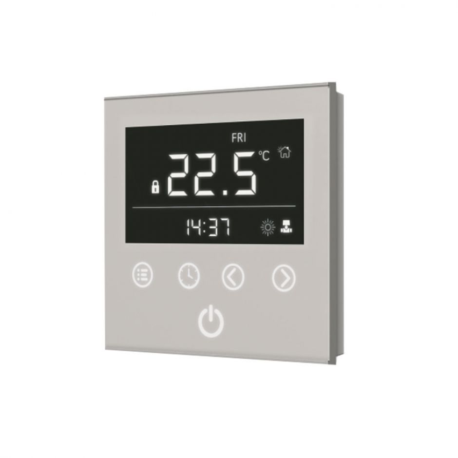 Электронный программируемый регулятор Varmann Vartronic с сенсорным дисплеем цвет белый 703102