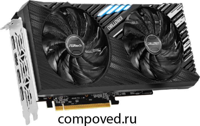 Видеокарта AMD Radeon RX 7600 XT ASRock Challenger OC 16Gb (RX7600XT CL 16GO)