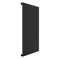 Трубчатый вертикальный радиатор Соло КЗТО В 1 -1750 RAL9005 матовый схема 2