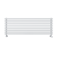 Горизонтальный радиатор с квадратными колонками КЗТО QUADRUM NEO 50 H 1500 RAL 9016 схема 1