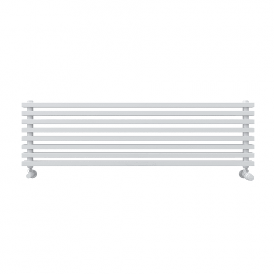 Горизонтальный радиатор с квадратными колонками КЗТО QUADRUM NEO 50 H 1500 RAL 9016 схема 10