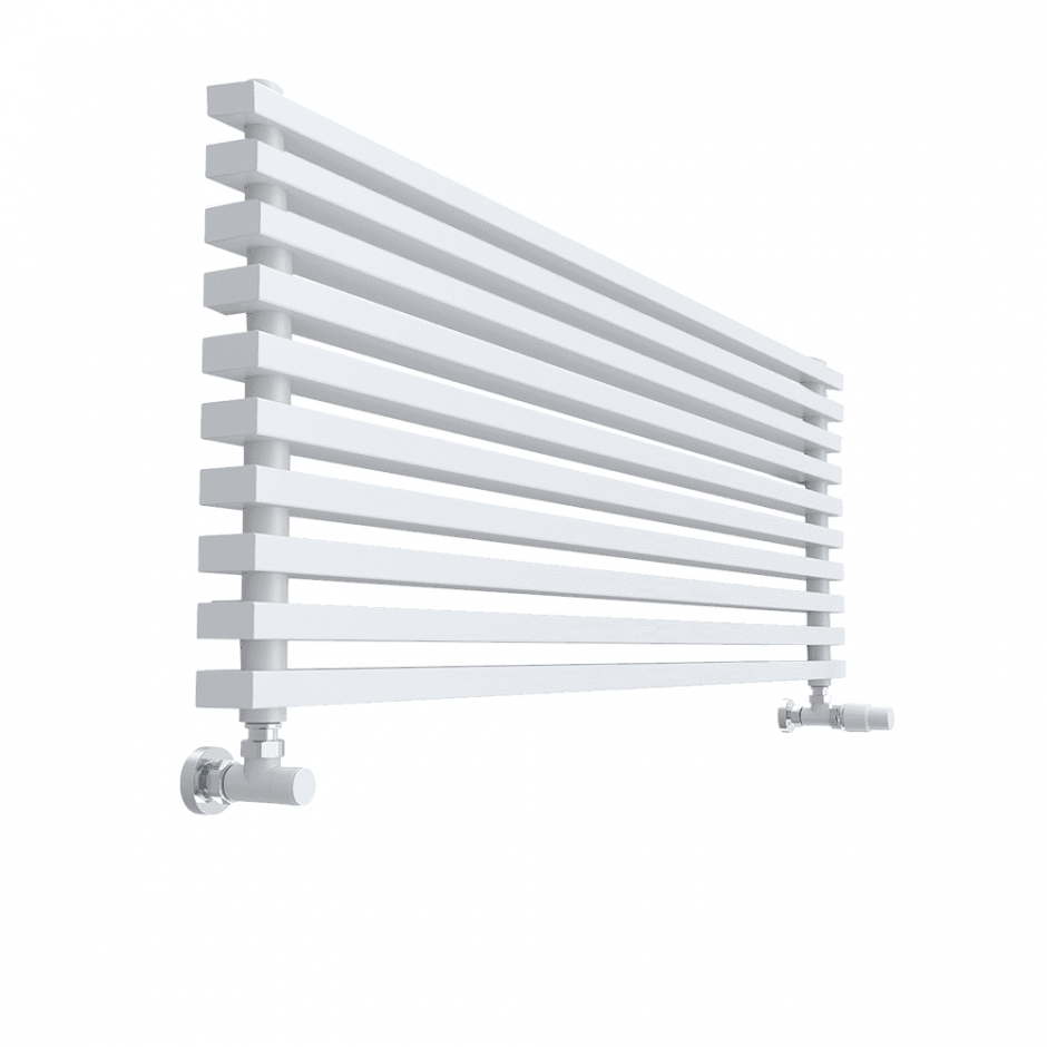 Изображение Горизонтальный радиатор с квадратными колонками КЗТО QUADRUM NEO 50 H 1000 RAL 9016