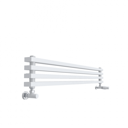 Горизонтальный радиатор с квадратными колонками КЗТО QUADRUM NEO 50 H 1000 RAL 9016 схема 6